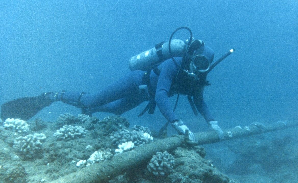Diver Checking Underwater Protection of Cable Flickr The Official CTBTO Photostream