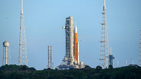 NASA Space Launch System with Orion