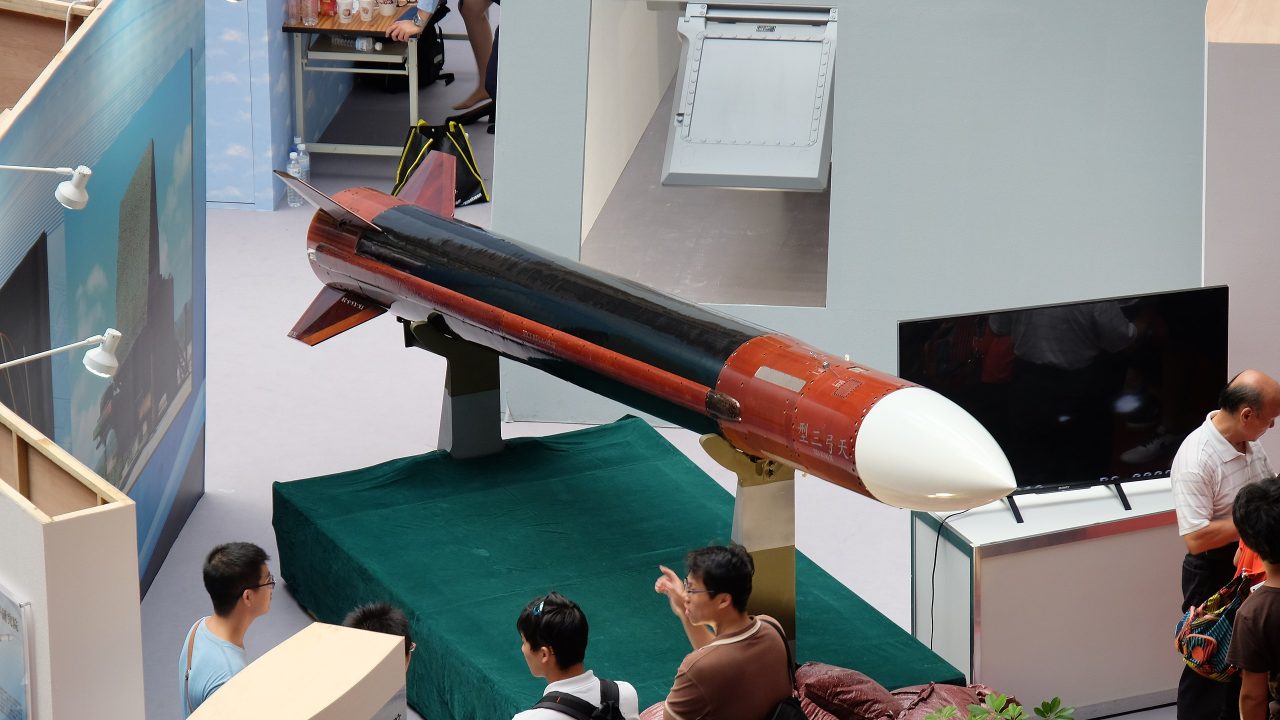 px Tien Kung Ⅲ Missile Model Display at MND Hall a