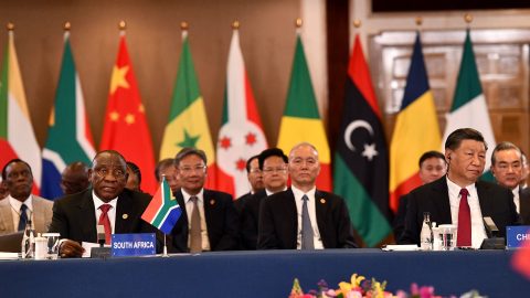 Cyril Ramaphosa and Xi Jinping BRICS