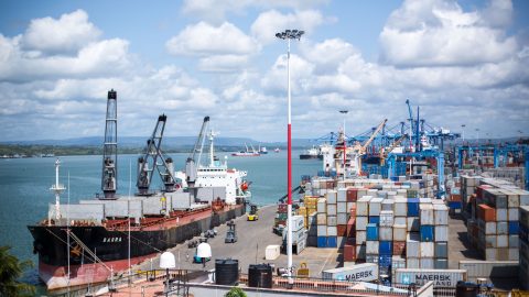 A general view of Mombasa Port on Kenya s Indian Ocean coast