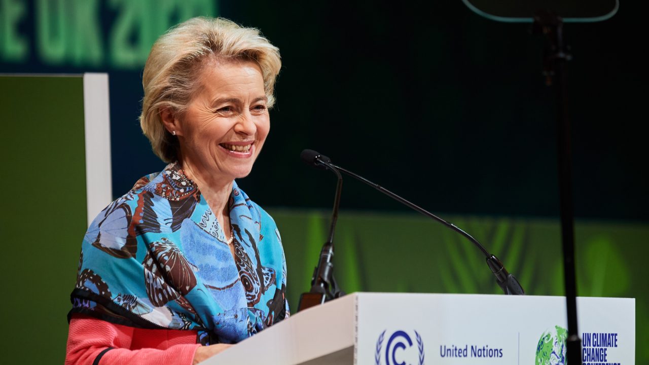 Ursula von der Leyen attends the UN Climate Change Conference