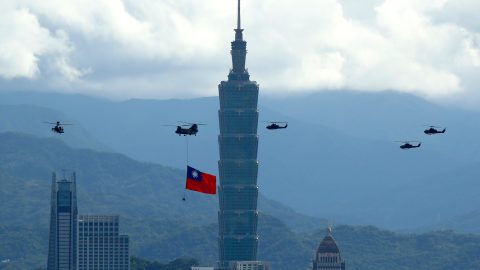 Taiwan: Flag Flyby Amid China Taiwan Tensions