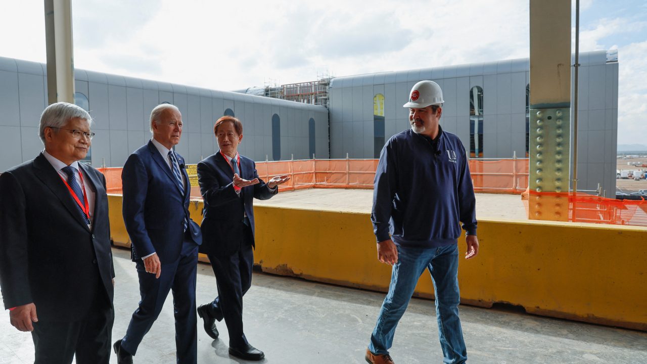 U S President Joe Biden visits Taiwan Semiconductor Manufacturing Company TSMC in Phoenix