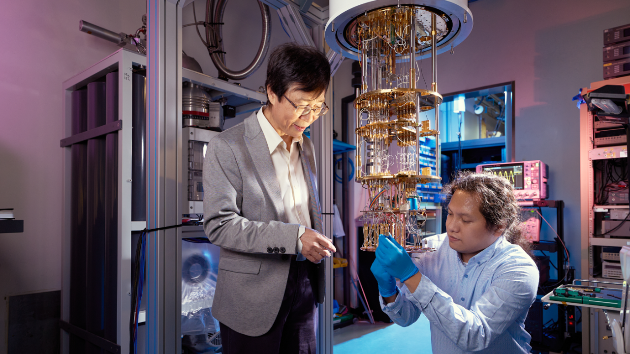 Academia Sinica’s 5-qubit superconducting quantum computer, located at its Thematic Center for Quantum Computer. (Photo: Academia Sinica)