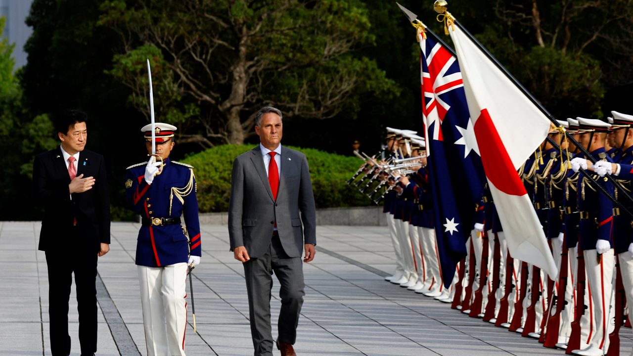 Japanese Defence Minister Minoru Kihara and Australia s Defence Minister and Deputy Prime Minister Richard Marles meet in Tokyo
