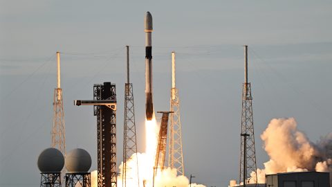 A SpaceX Falcon 9 rocket launches at Cape Canaveral. (Photo: Anadolu via Reuters Connect)
