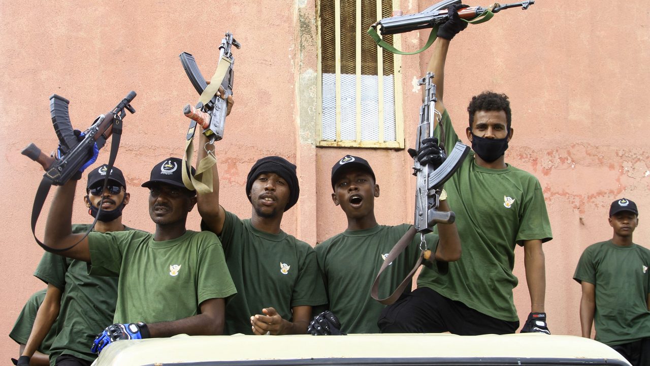 Sudanese security forces take part in a parade in Gedaref city in the east of the war-torn country on July 28. (Photo: AFP)