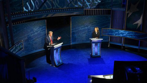 US VOTE POLITICS DEBATE HARRIS TRUMP