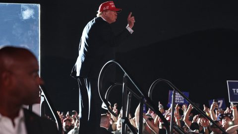 Donald Trump Holds A Campaign Event In Coachella CA