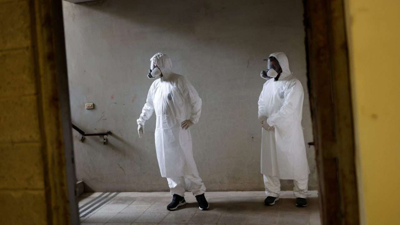 Minan civilian defense drill in Nangan island which is part of the Matsu archipelago
