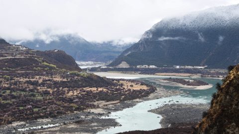 The Yarlung Zangbo Grand Canyon in Tibet as seen on March 28, 2021. China is planning a mega dam on the lower reaches of the Yarlung Tsangpo River able to produce triple the electricity generated by the Three Gorges Dam. (Photo: AFP)