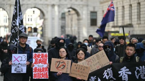 Protest against Hong Kong s new national security law