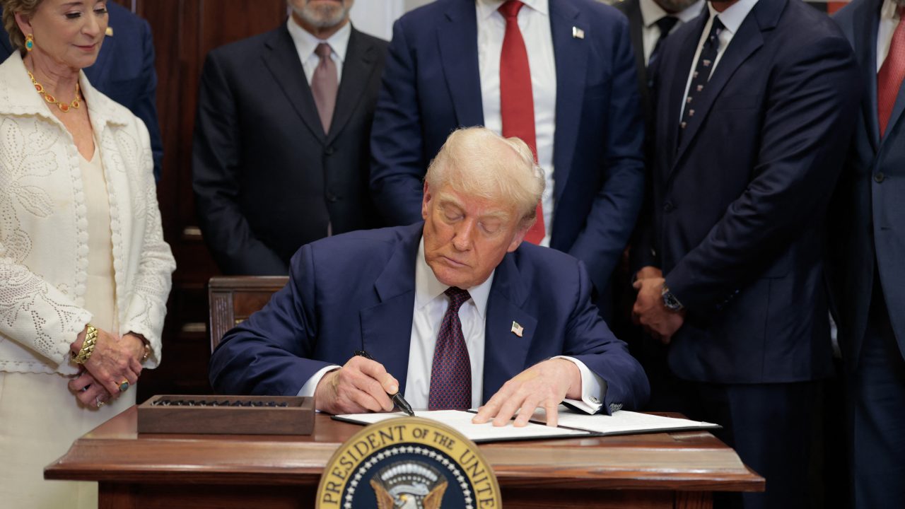 President Trump Signs Executive Order In White House s Roosevelt Room