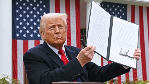 AFP VV C v HighRes TrumpDeliversRemarksOnReciprocalTariffs